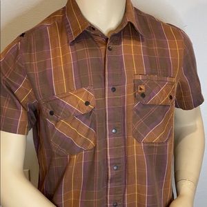 Hippy Tree Men’s Short Sleeve Button Down Shirt S
